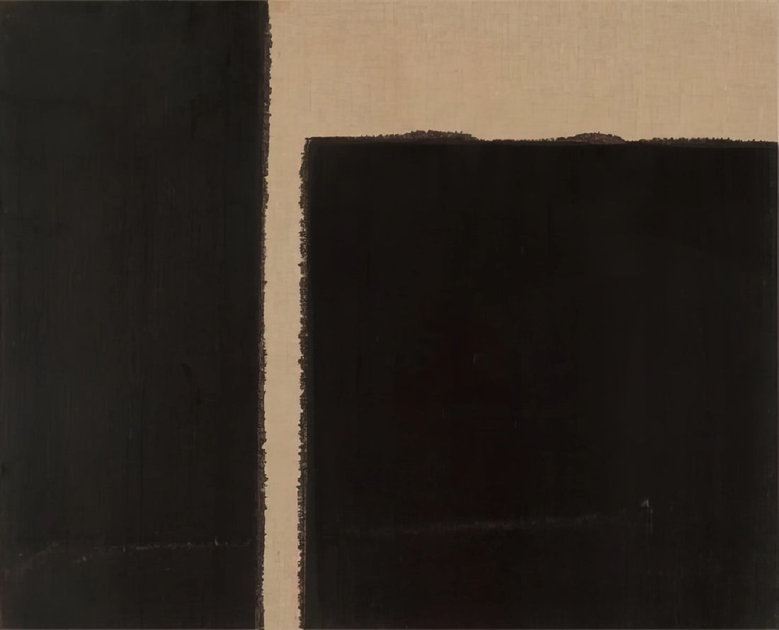 Yun Hyong-keun Canvas: The Meditative Power of Korean Dansaekhwa - Burnt Umber  Ultramarine Blue - 1998 by Yun Hyong-keun
