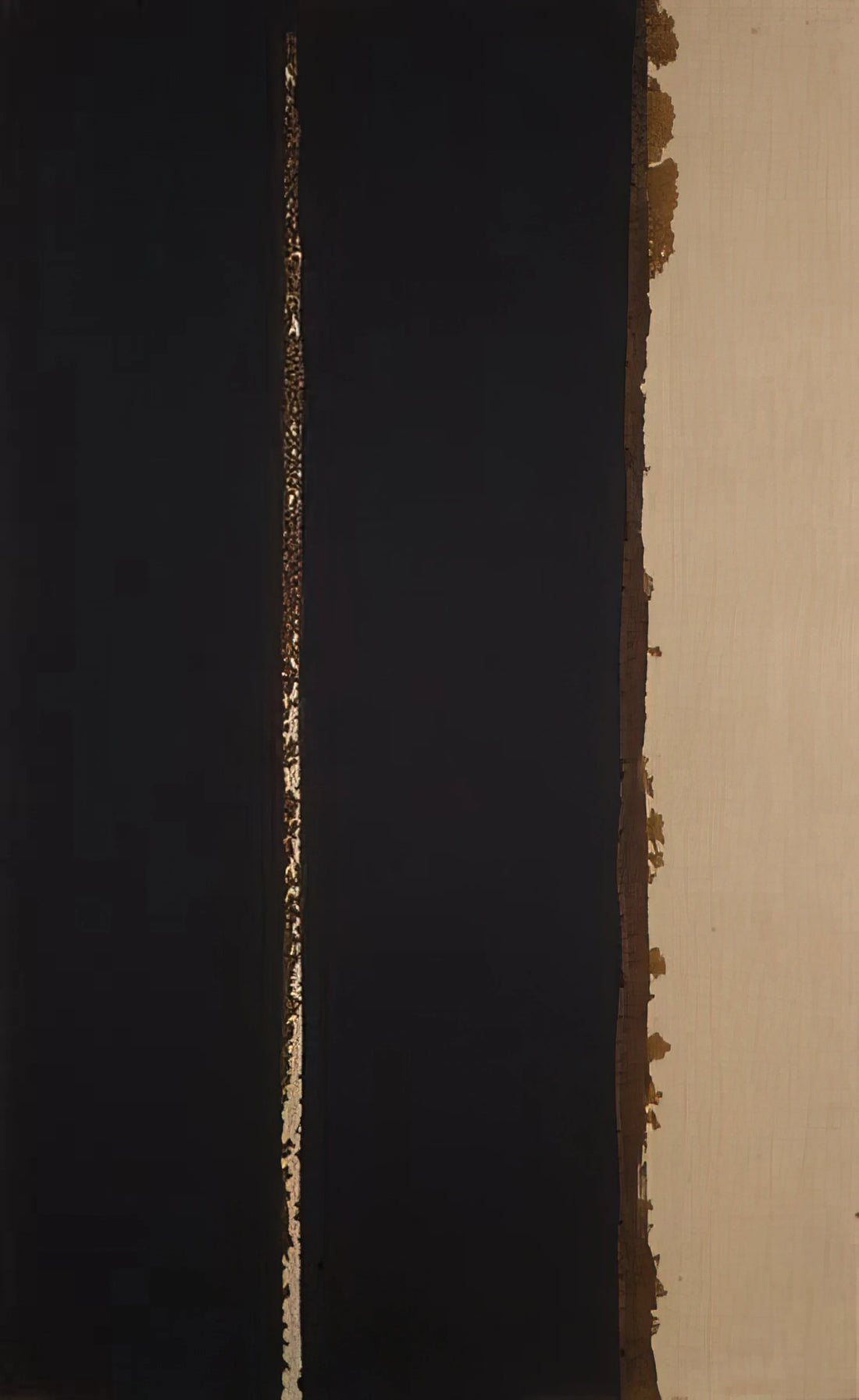 Yun Hyong-keun Paintings: The Meditative Power of Monochrome Abstraction - Umber Blue - 1991 by Yun Hyong-keun