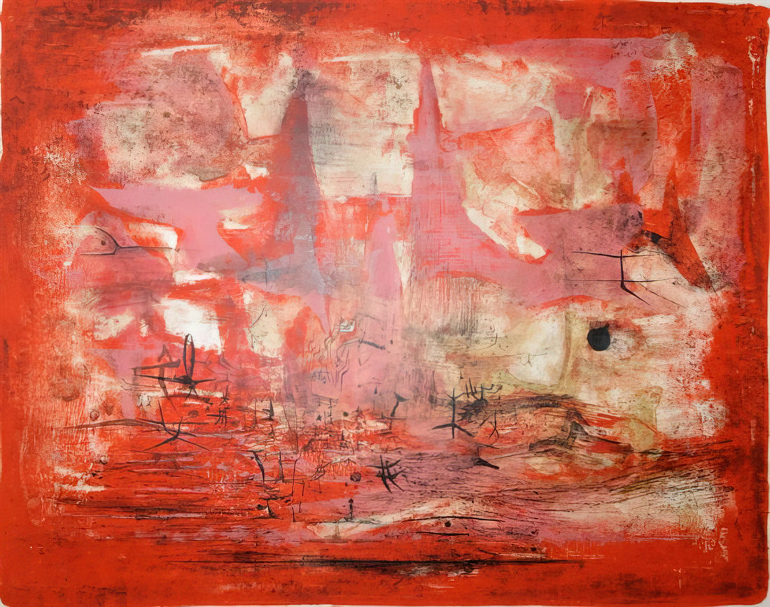 Zao Wou-Ki Canvas: The Abstract Master's Journey from Ink to Oil - EMBRASEMENT 1954 by Zao Wou-Ki