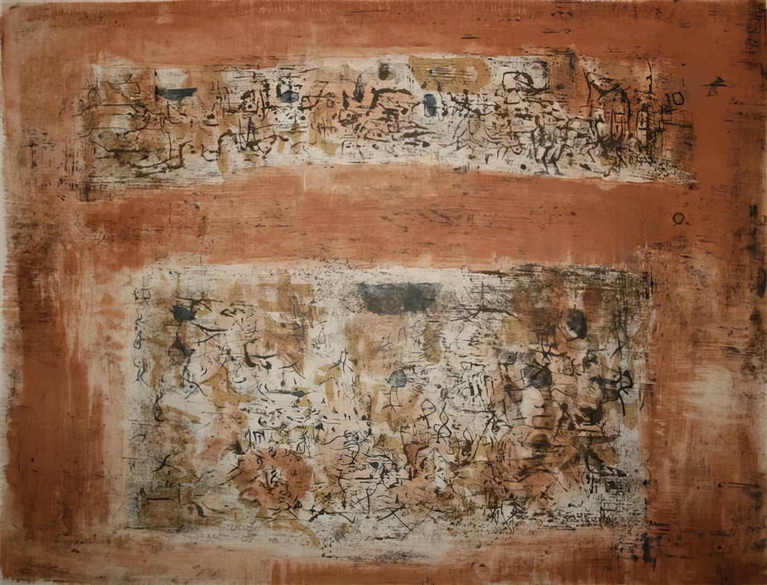 Zao Wou-Ki: The Master of Lyrical Abstraction Between East and West - ENTRE DEUX VILLES 1955 by Zao Wou-Ki