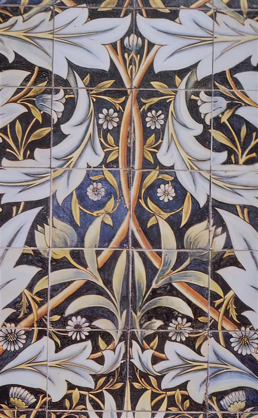 Zazzle William Morris: Understanding the Digital Marketplace for Arts & Crafts Prints - PANEL OF CERAMIC TILES DESIGNED BY MORRIS AND PRODUCED BY WILLIAM DE MORGAN 1876 by William Morris
