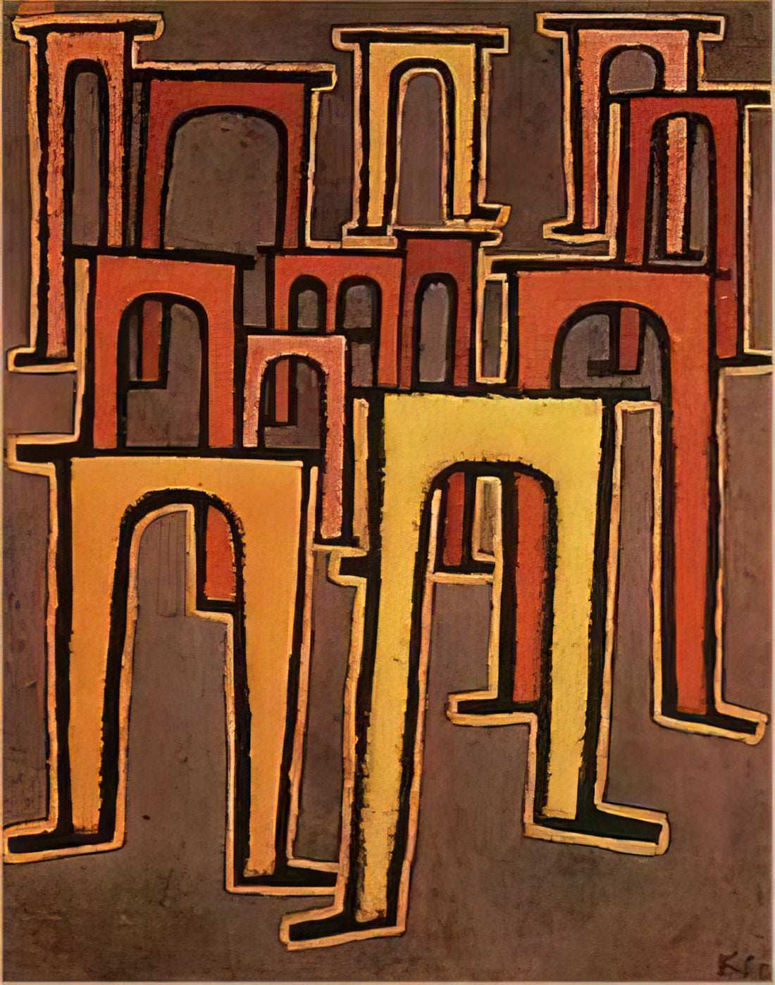 Was macht Paul Klees "Burg und Sonne" zu einem Meisterwerk der modernen Kunst?
