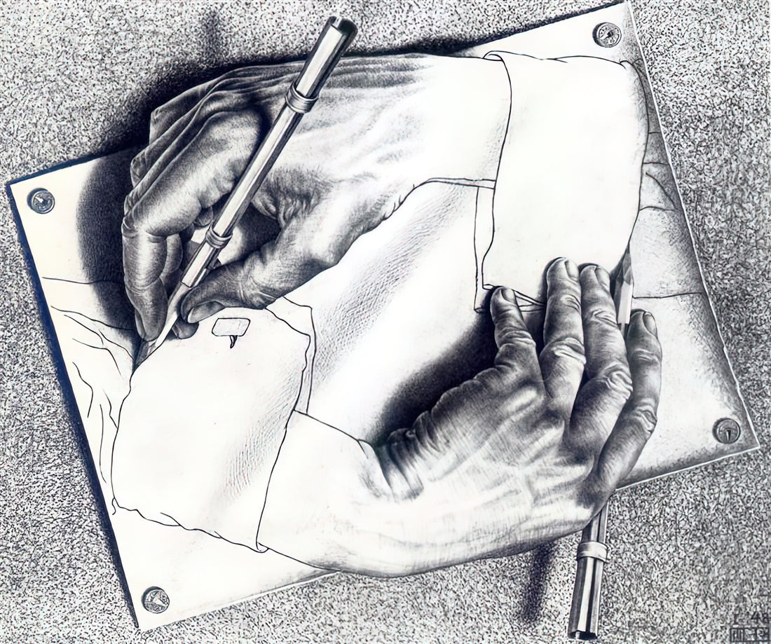 What Makes M.C. Escher’s *Drawing Hands* (1948) a Masterpiece of Optical Illusion?