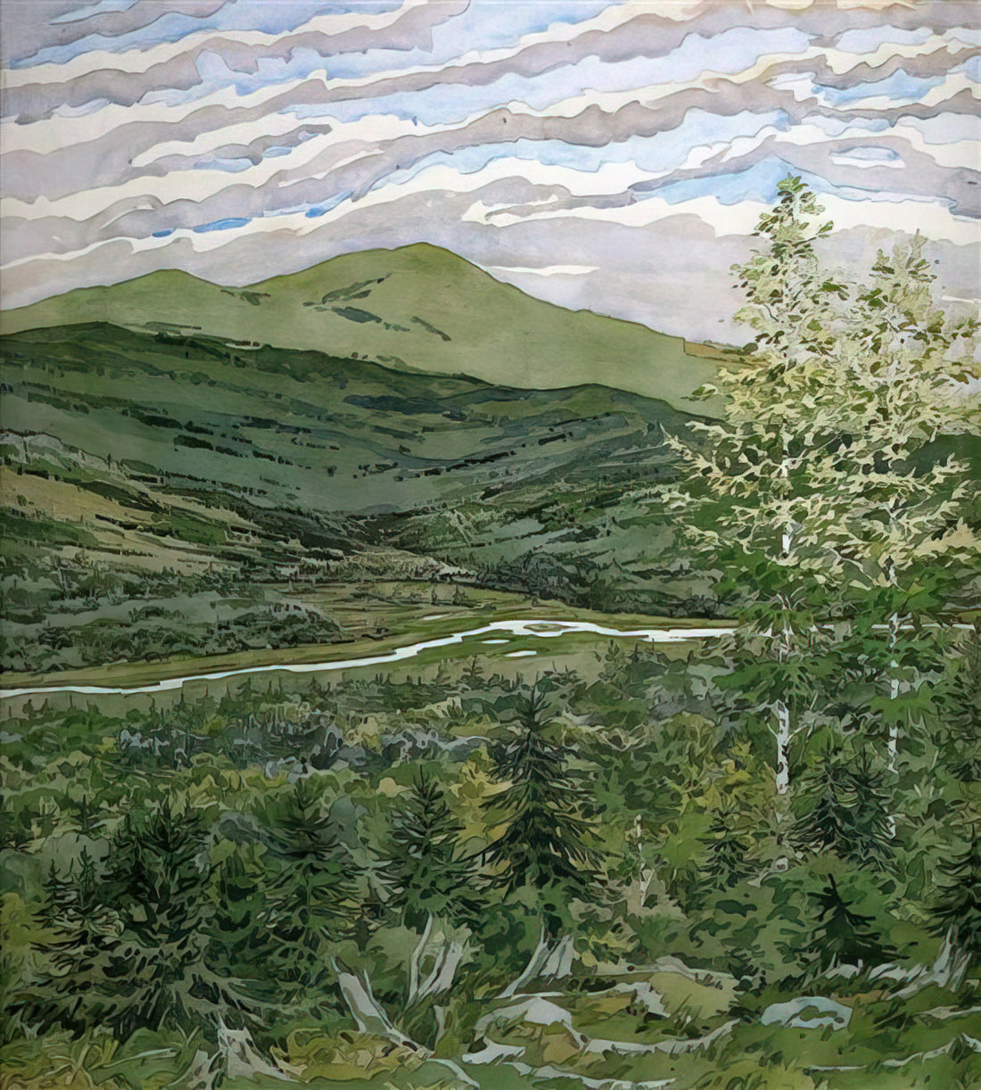 Was macht Neil Welliver Drucke zu einem zeitlosen Kunstwerk?