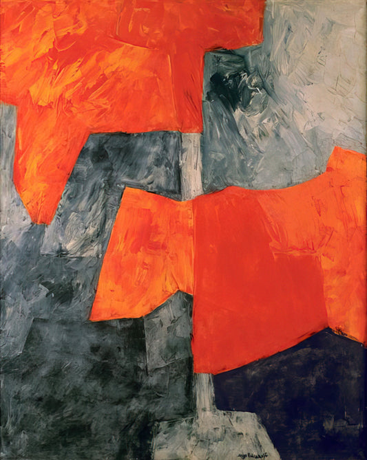 Was macht Serge Poliakoffs 'Blue Composition' zu einem Meisterwerk der abstrakten Kunst?