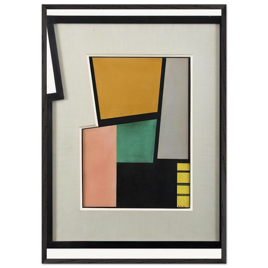 Negal - 1943 - Carmelo Arden Quin Framed Art Print – Black Wooden Frame - Default Title - -Framed Art Print