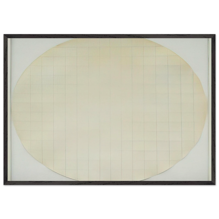 Eagle Turquoise 7H4 - 1966 - Robert Ryman 70x100 cm / 28x40 inches Framed Art Print – Black Wooden Frame