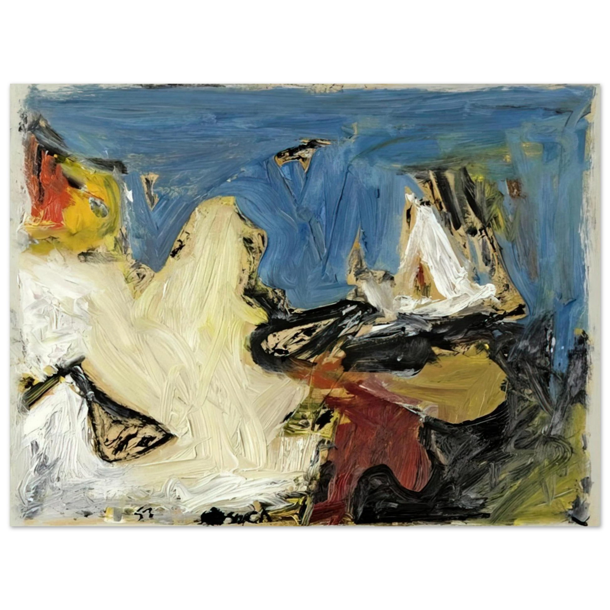 Milton Resnick - PAINTING I 1957 Fine Art Poster - Default Title