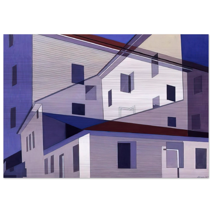 On A Shaker Theme #2 - Precisionism - Charles Sheeler Brushed Aluminum Print - 70x100 cm / 28x40 inches | Charles Sheeler Aluminum Print | Charles Sheeler Prints