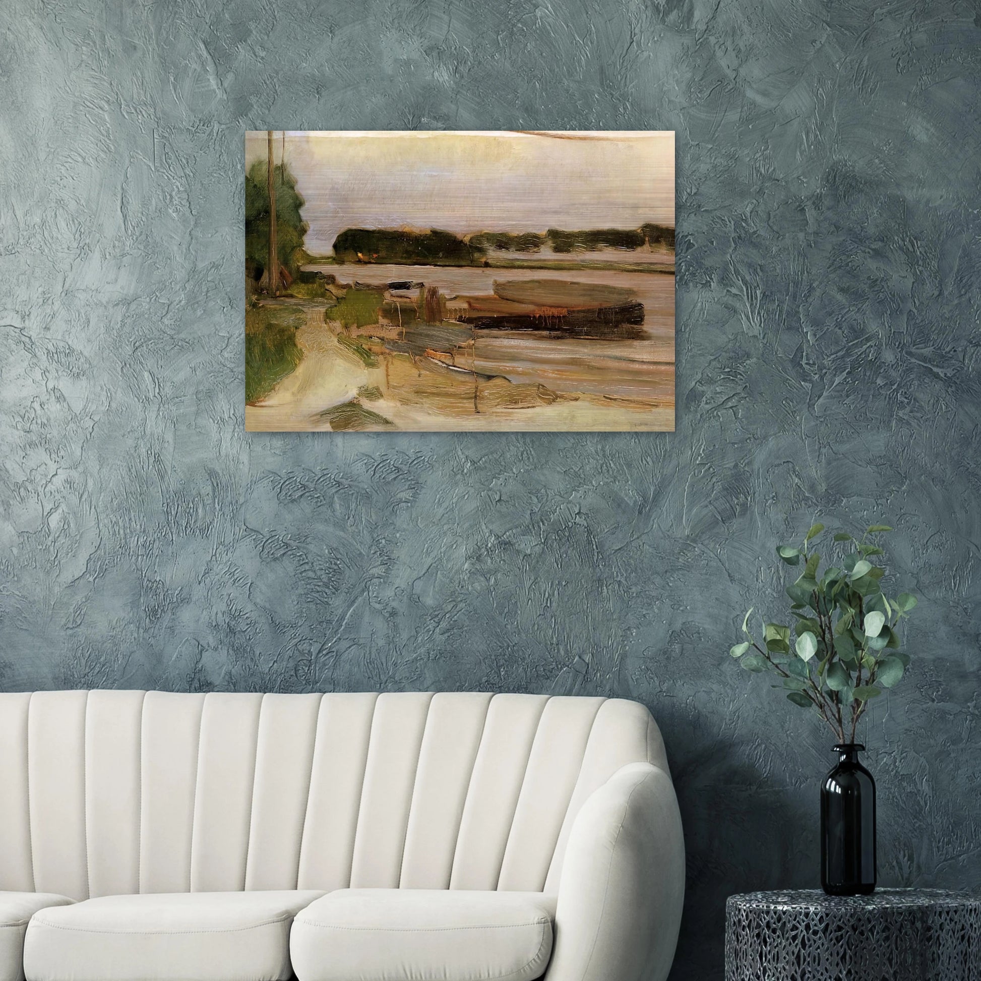 At the Amstel Sun - Piet Mondrian Brushed Aluminum Print - 70x100 cm / 28x40 inches | Piet Mondrian Aluminum Print | Piet Mondrian Prints