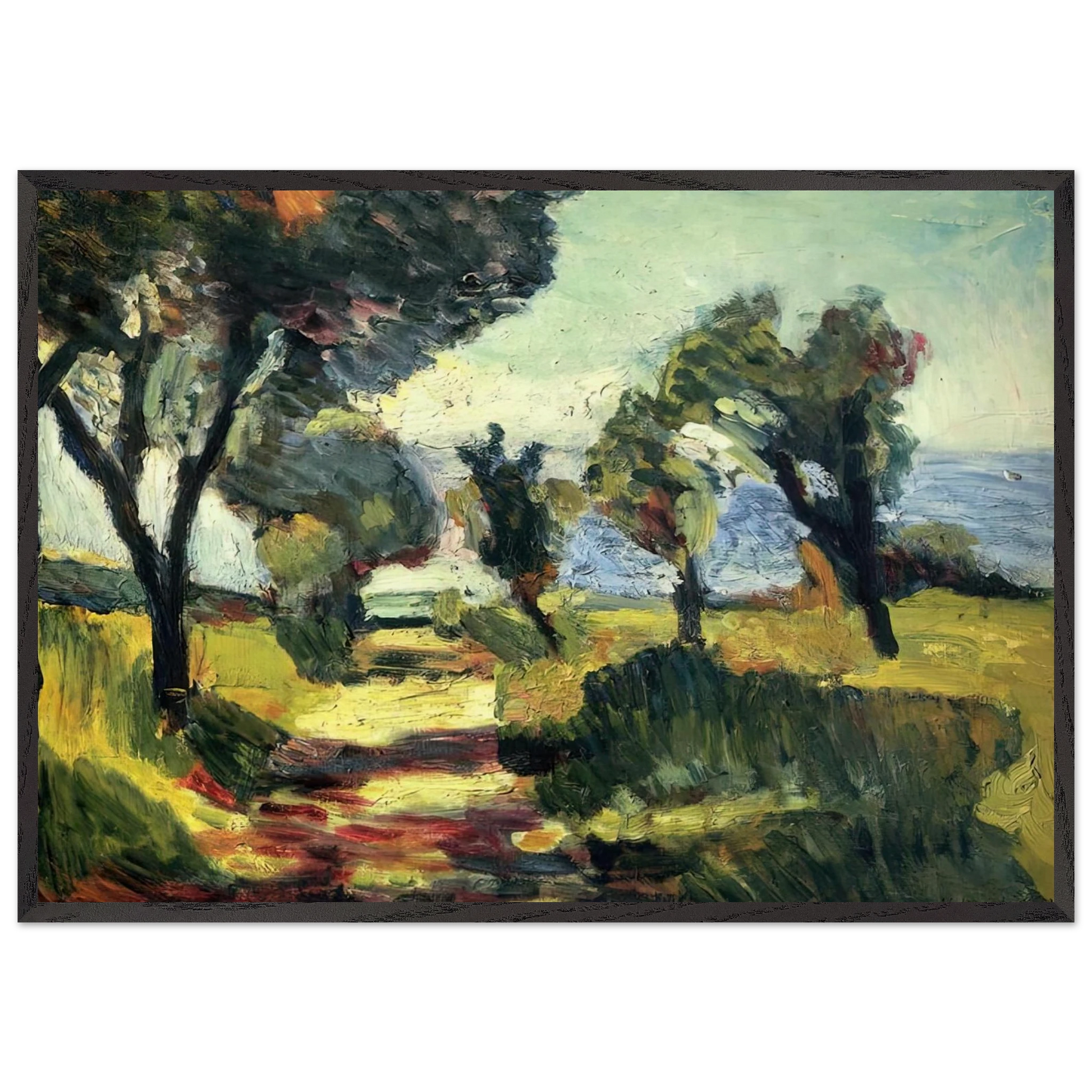 OLIVE TREES 1898 - Henri Matisse Framed Art Print – Black Wooden Frame - Default Title - -Framed Art Print