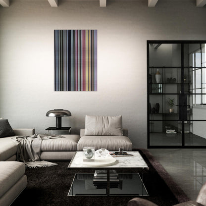 Alice Tully Hall Sampler - 1961 - Gene Davis Brushed Aluminum Print - 70x100 cm / 28x40 inches | Gene Davis Aluminum Print | Gene Davis Prints