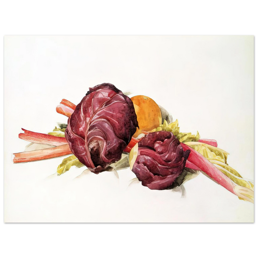 Charles Demuth - Red Cabbages, Rhubarb and Orange - 1929 Fine Art Poster - Default Title