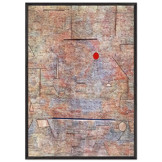 CACODEMONIC 1916 - Paul Klee 70x100 cm / 28x40 inches Framed Art Print – Black Wooden Frame