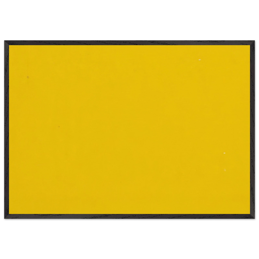 Yellow from the series Line Form Color - Ellsworth Kelly Framed Art Print – Black Wooden Frame - Default Title - -Framed Art Print