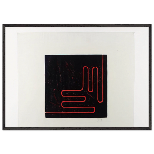 Untitled Print - 1978 - Donald Judd 70x100 cm / 28x40 inches Framed Art Print – Black Wooden Frame