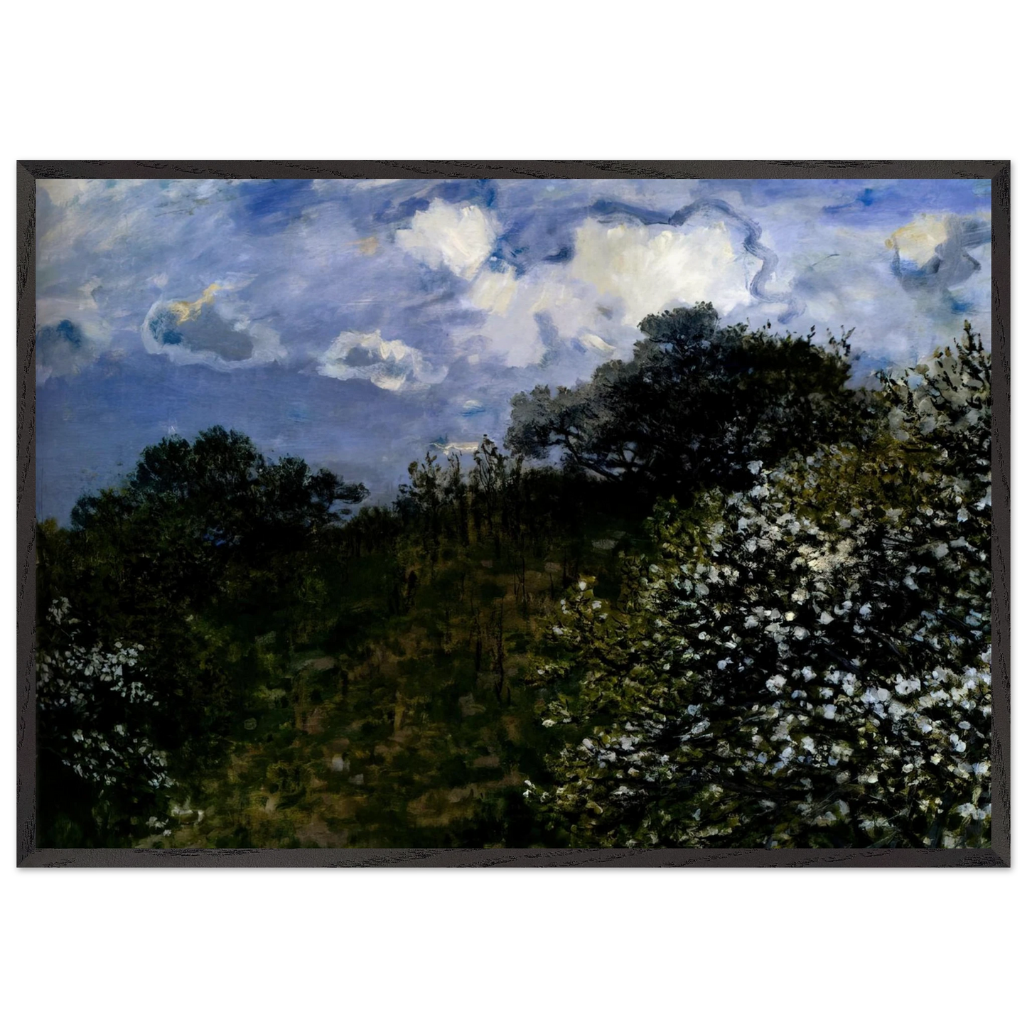 Spring N2 - claude monet Framed Art Print – Black Wooden Frame - Default Title - -Framed Art Print