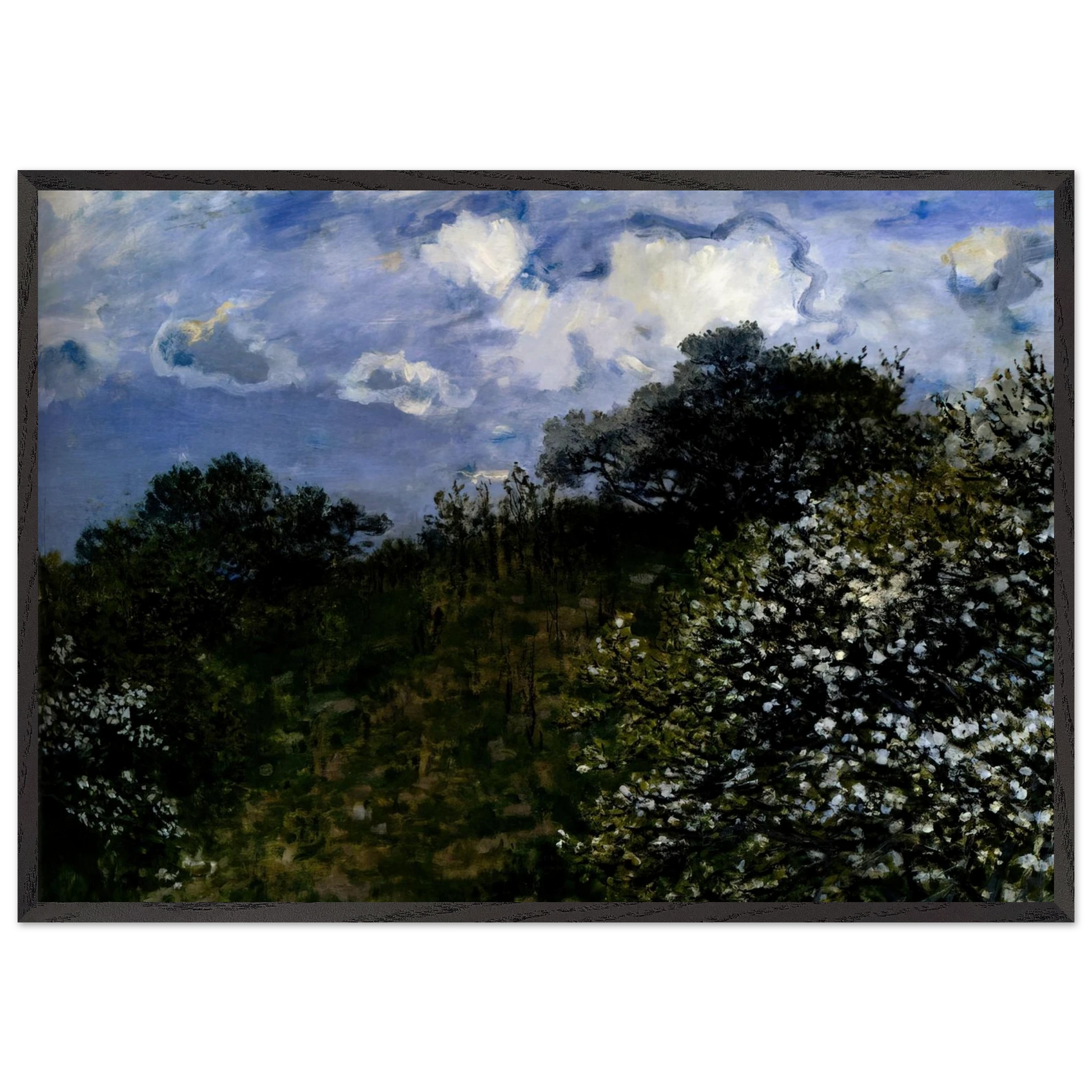 Spring N2 - claude monet Framed Art Print – Black Wooden Frame - Default Title - -Framed Art Print