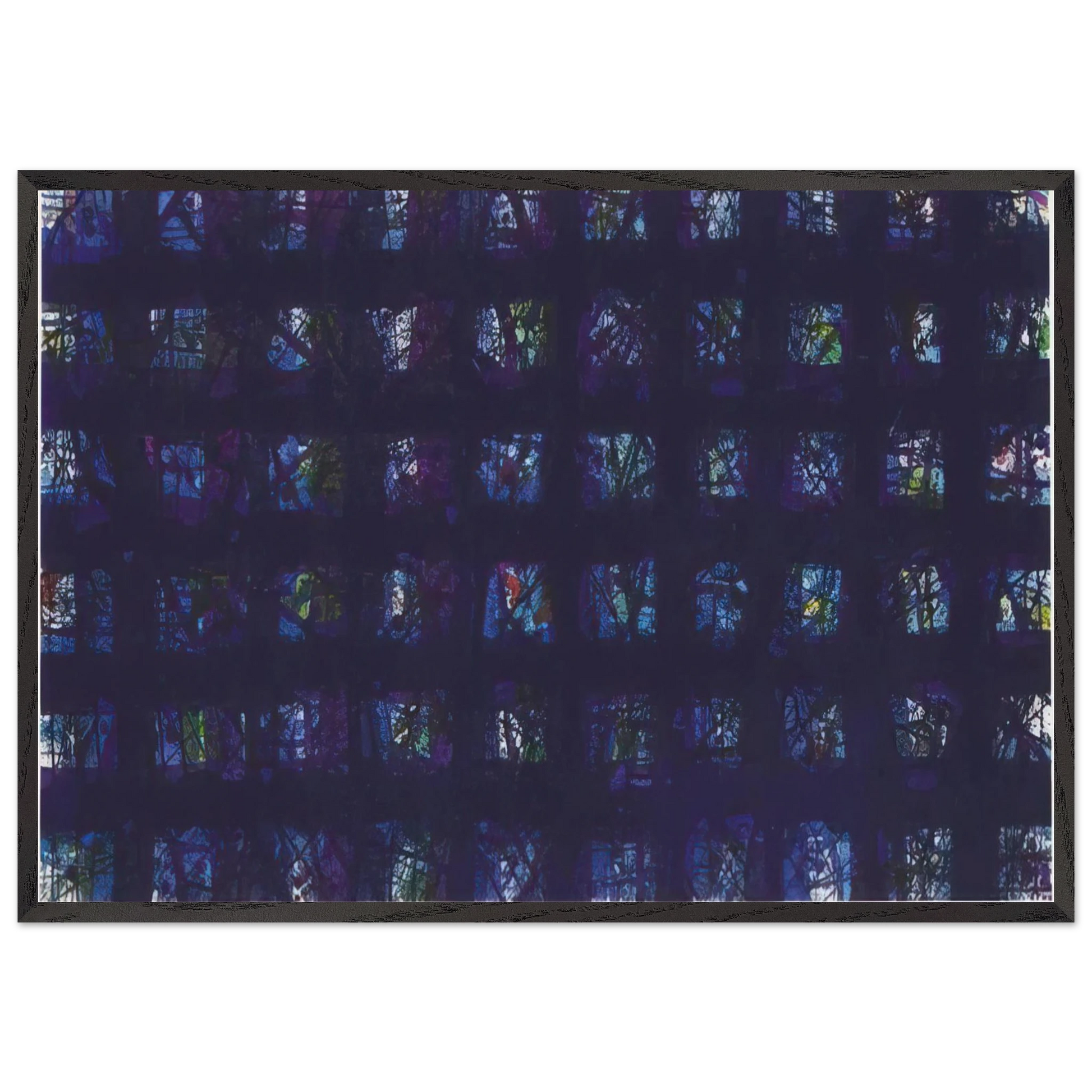 La Notte - Sam Francis Framed Art Print – Black Wooden Frame - Default Title - -Framed Art Print