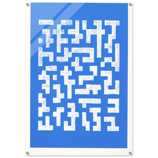 DOUBLE IMPRESSION IV 1978 - Anni Albers Acrylic Print - 70x100 cm / 28x40″ inches