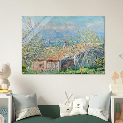 Gardener's House at Antibes - claude monet Acrylic Print - 70x100 cm / 28x40″ inches