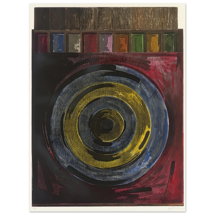 Jasper Johns - TARGET WITH PLASTER CASTS UNIVERSAL LIMITED ART EDITIONS 208  75x100 cm / 30x40inches Fine Art Poster
