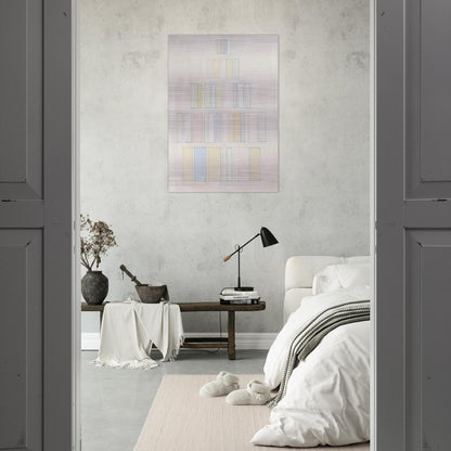 Red and Green with Pale Colors - 1966 - Robert Goodnough Brushed Aluminum Print - 70x100 cm / 28x40 inches | Robert Goodnough Aluminum Print | Robert Goodnough Prints