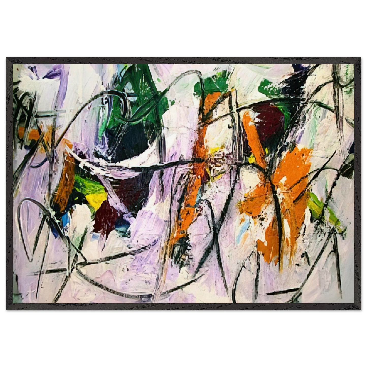 Erg Series - 1977 - Alexander Liberman Framed Art Print – Black Wooden Frame - Default Title - -Framed Art Print