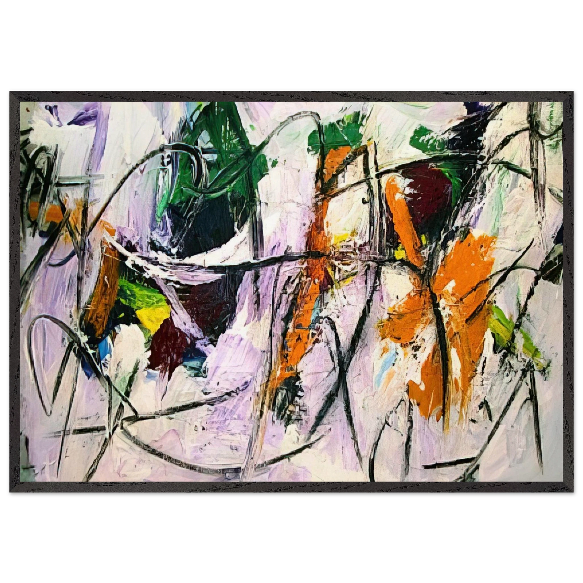 Erg Series - 1977 - Alexander Liberman Framed Art Print – Black Wooden Frame - Default Title - -Framed Art Print