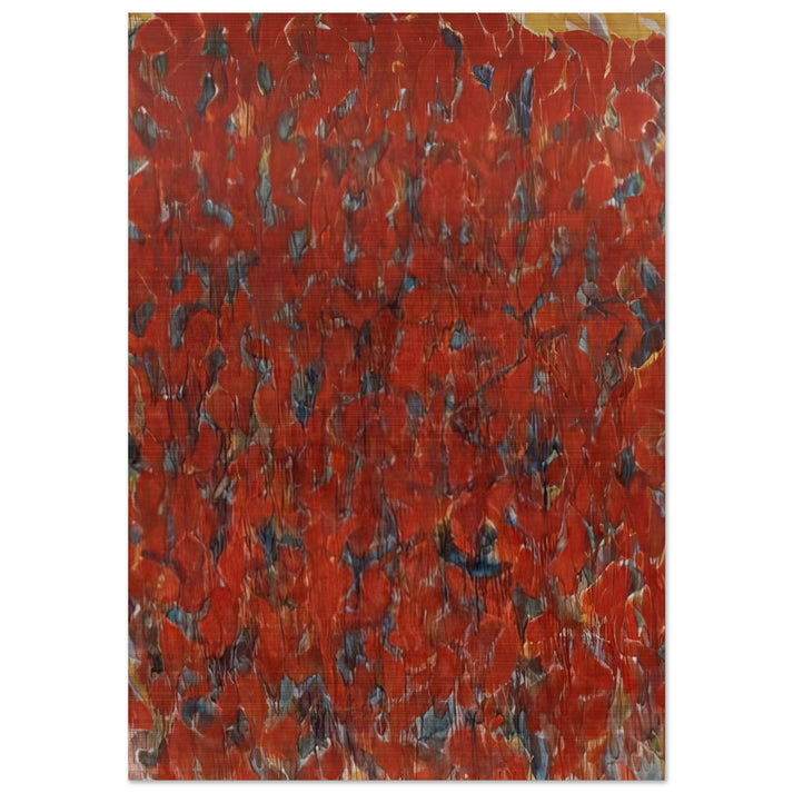 Big Red - Sam Francis Brushed Aluminum Print - 70x100 cm / 28x40 inches | Sam Francis Aluminum Print | Sam Francis Prints
