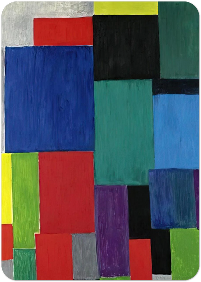 COLOR RHYTHM 1967 By Sonia Delaunay Pack of 10 Post Cards | Sonia Delaunay Post Cards | A6 (10.5 x 14.8 cm) - 4.1 x 5.8 inches