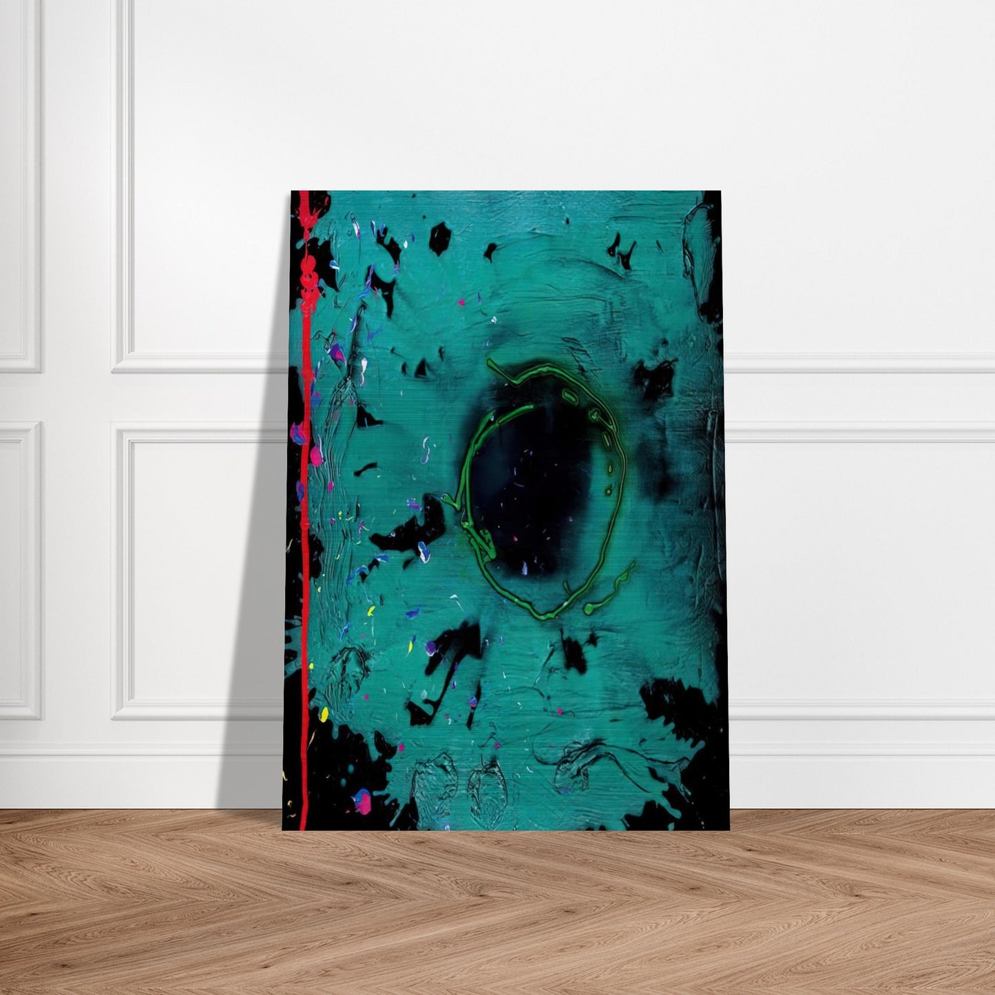 Eyes That Dream - 20.3.08 Clifford Dies - 2008 - John Hoyland Brushed Aluminum Print - 70x100 cm / 28x40 inches | John Hoyland Aluminum Print | John Hoyland Prints
