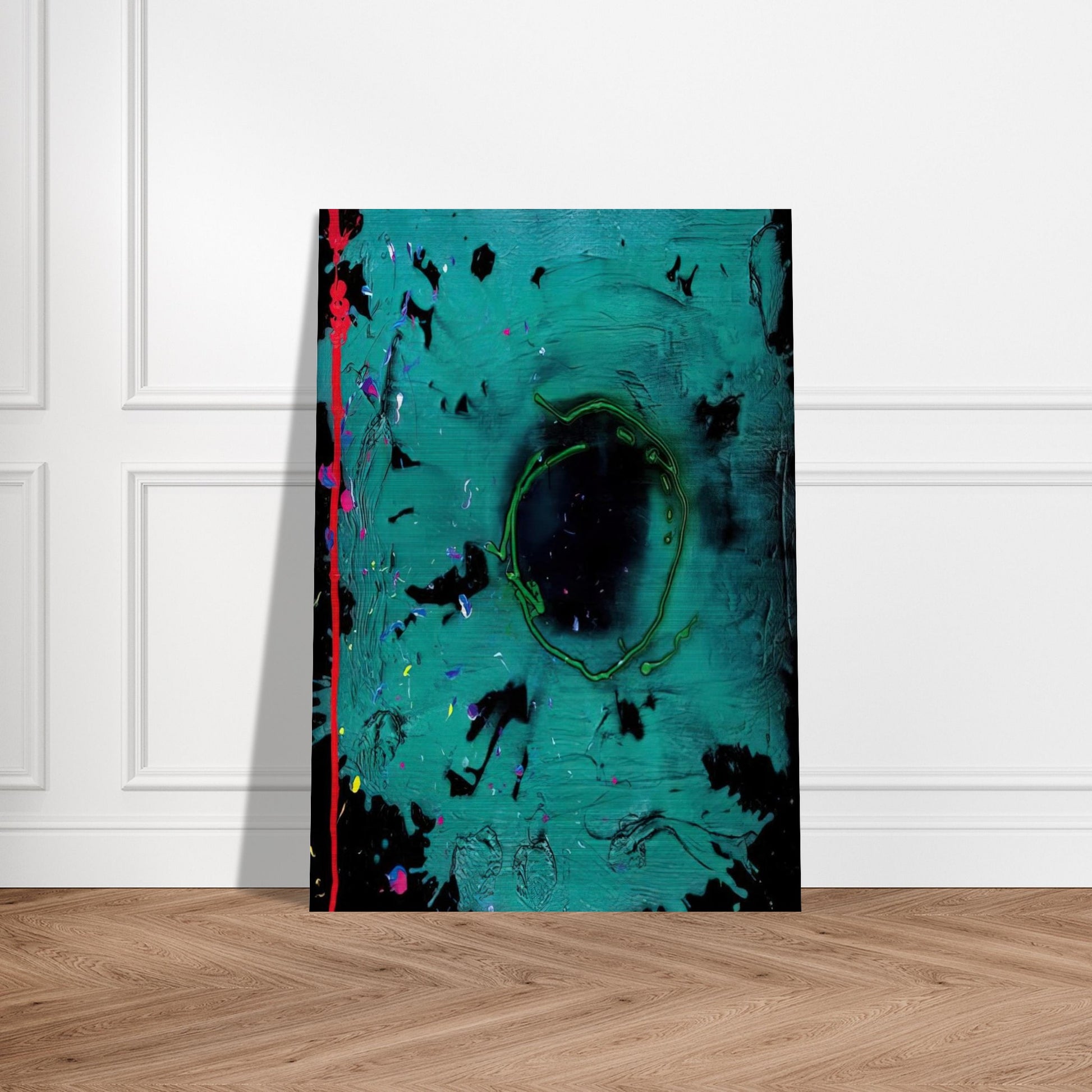 Eyes That Dream - 20.3.08 Clifford Dies - 2008 - John Hoyland Brushed Aluminum Print - 70x100 cm / 28x40 inches | John Hoyland Aluminum Print | John Hoyland Prints