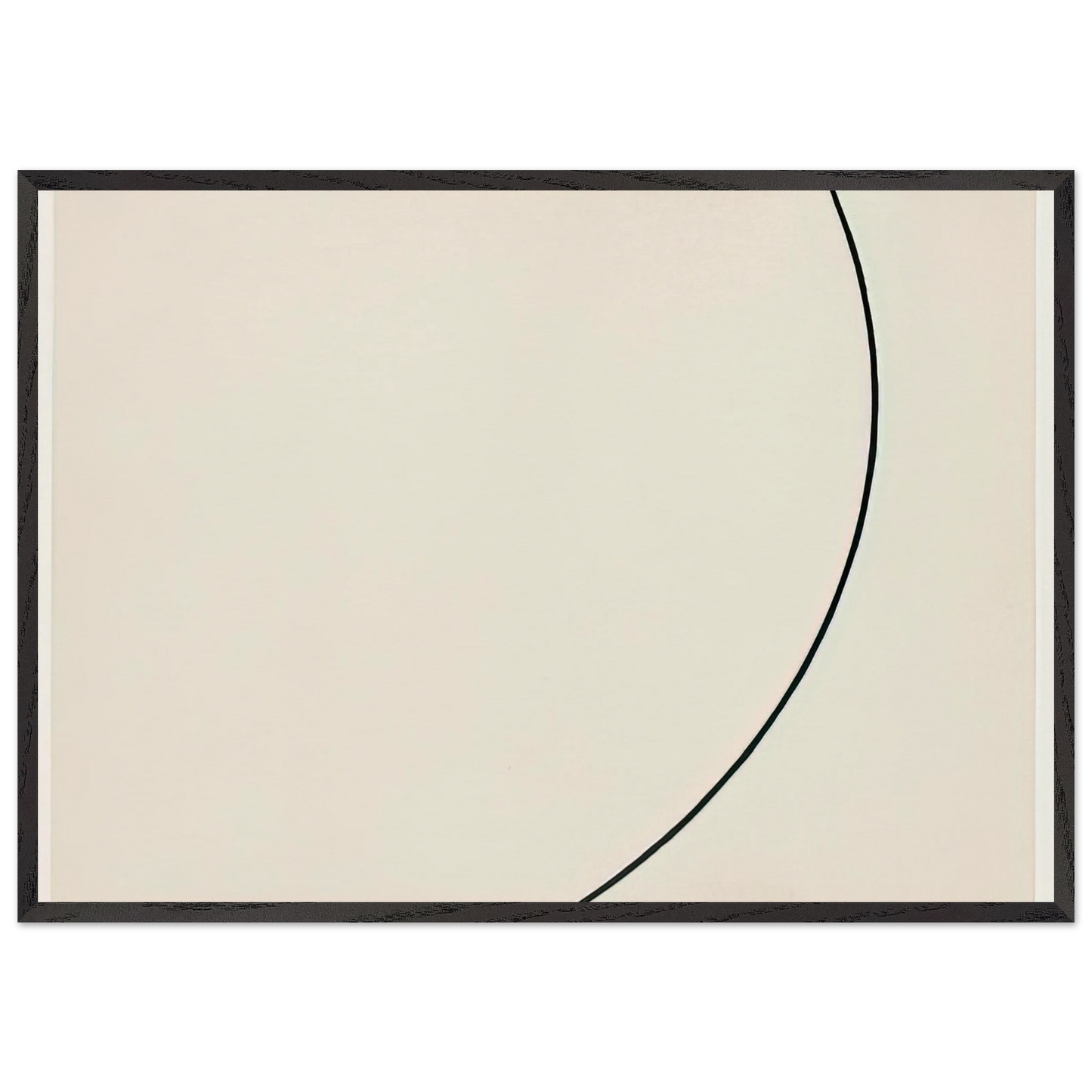 Curve - Ellsworth Kelly Framed Art Print – Black Wooden Frame - Default Title - -Framed Art Print