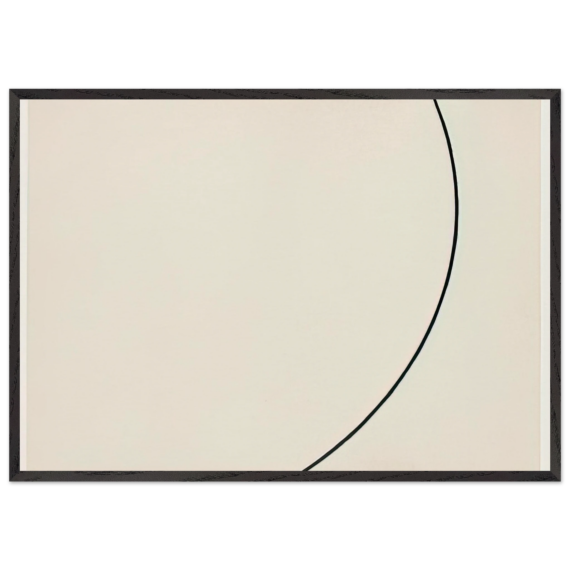 Curve - Ellsworth Kelly Framed Art Print – Black Wooden Frame - Default Title - -Framed Art Print