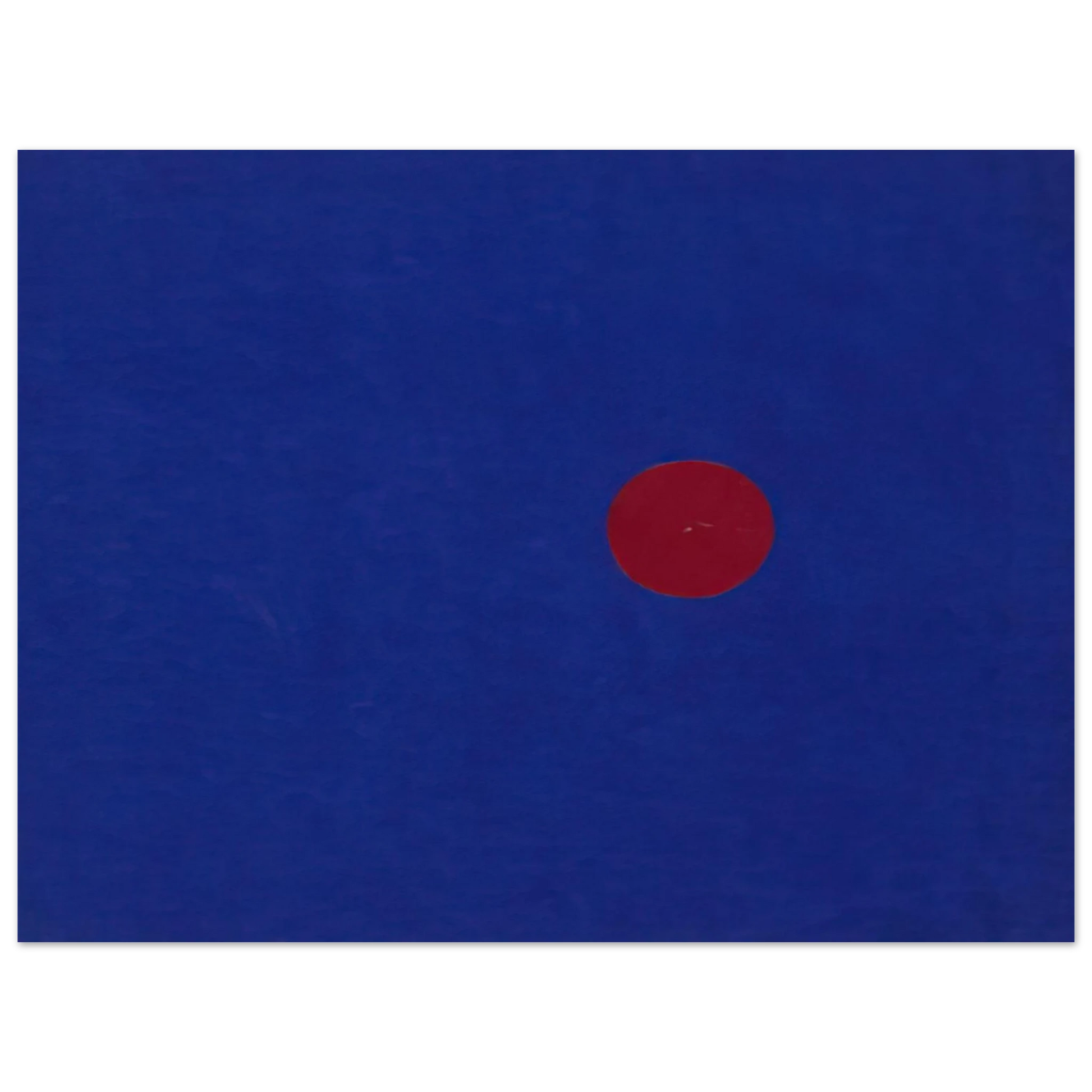 Ellsworth Kelly - Red and Blue from the series Line Form Color Fine Art Poster - Default Title