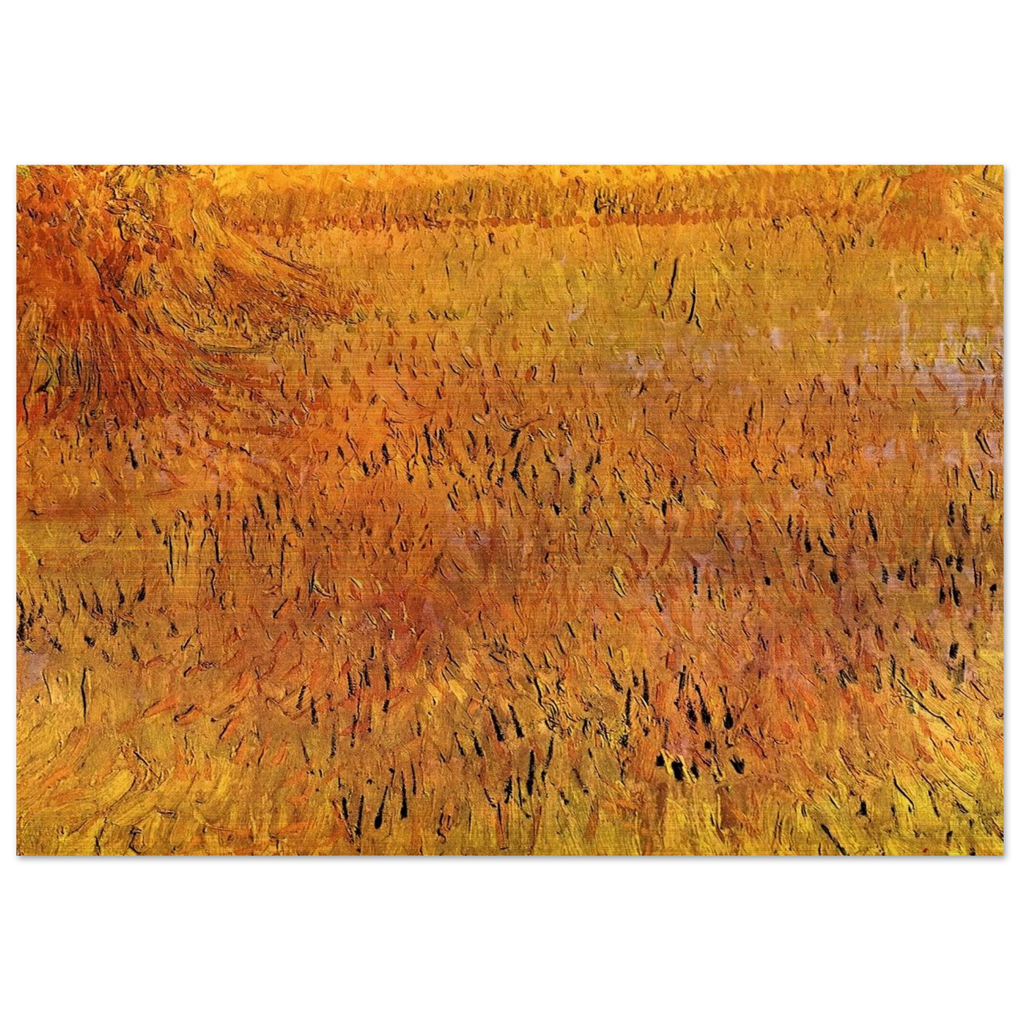 Arles View from the Wheat Fields - Vincent van Gogh Brushed Aluminum Print - 70x100 cm / 28x40 inches | Vincent van Gogh Aluminum Print | Vincent van Gogh Prints