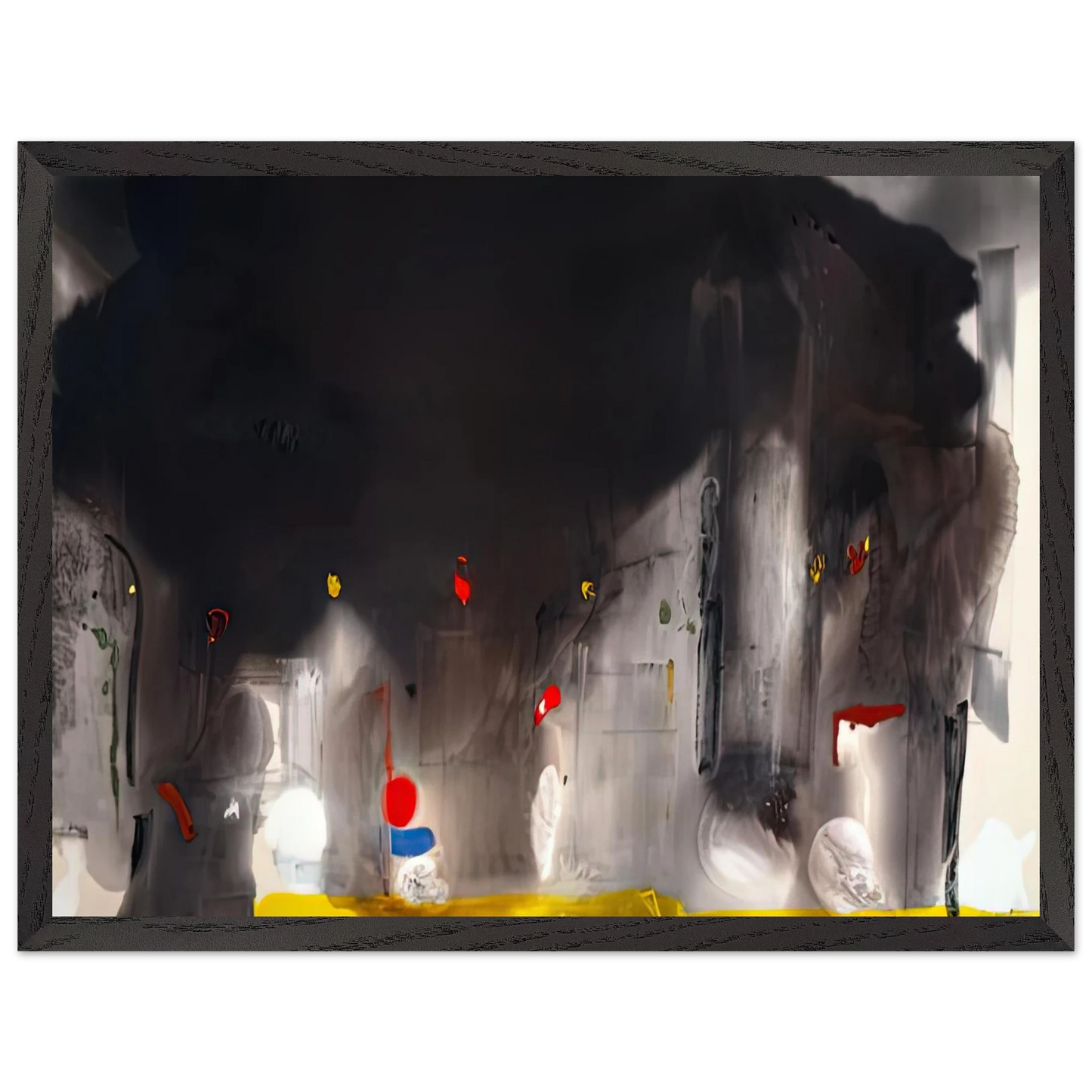 Helen Frankenthaler - Casanova, 1988- Wall Art - 60x80 cm / 24x32 inches - Premium Wooden Framed Poster With Fine Art Paper - Wood frame