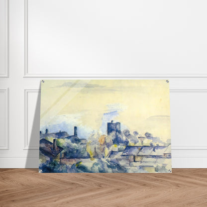 Roofs in L'Estaque - Paul Cézanne Acrylic Print - 70x100 cm / 28x40″ inches