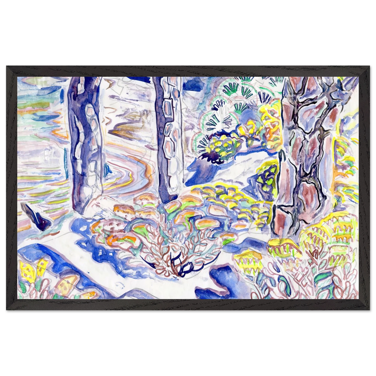 Walter Inglis Anderson - Walter Anderson Wall art - 13x18 cm / 5x7 Inches - Premium Wooden Framed Poster With Fine Art Paper - Wood frame