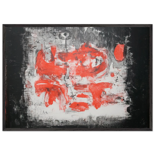 UNTITLED 1956 1 - Zao Wou-Ki Framed Art Print – Black Wooden Frame - Default Title - -Framed Art Print