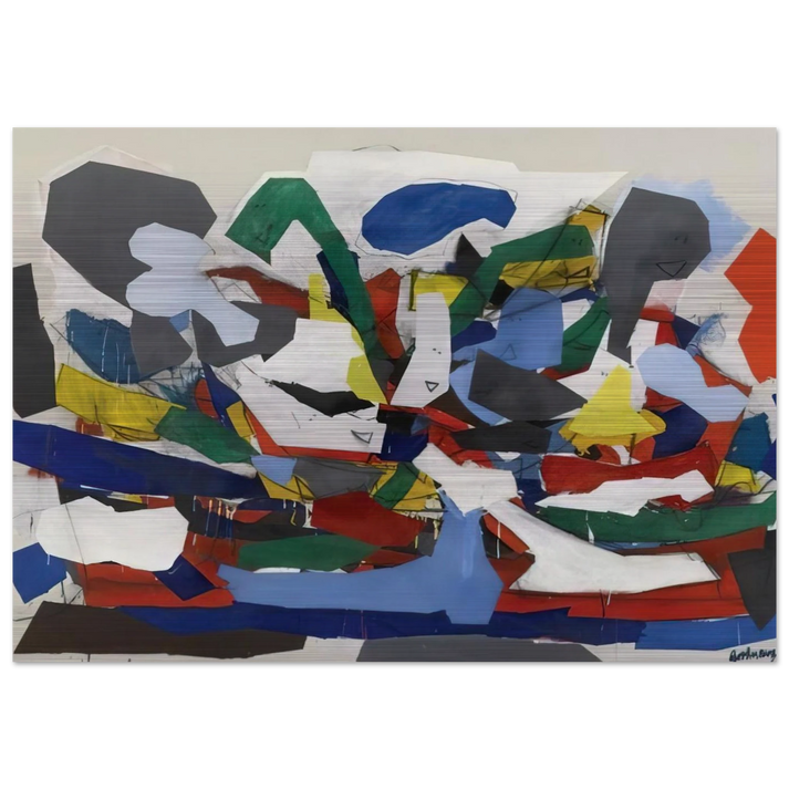 Adventure II - 1963 - Robert Goodnough Brushed Aluminum Print - 70x100 cm / 28x40 inches | Robert Goodnough Aluminum Print | Robert Goodnough Prints
