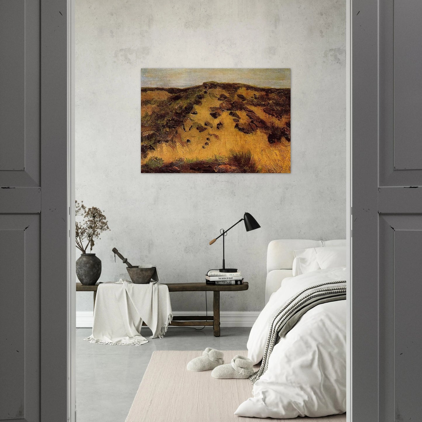 Dunes - Vincent van Gogh Brushed Aluminum Print - 70x100 cm / 28x40 inches | Vincent van Gogh Aluminum Print | Vincent van Gogh Prints