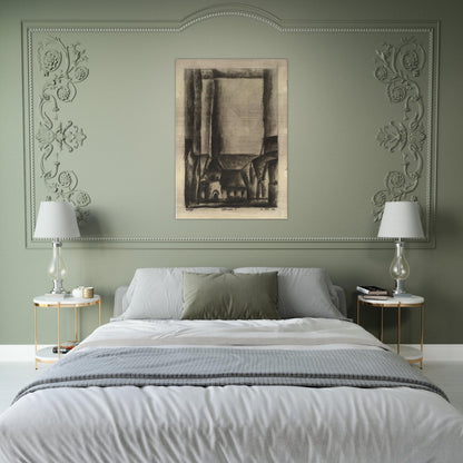 GELMERODA V 1916 - Lyonel Feininger Brushed Aluminum Print - 70x100 cm / 28x40 inches | Lyonel Feininger Aluminum Print | Lyonel Feininger Prints