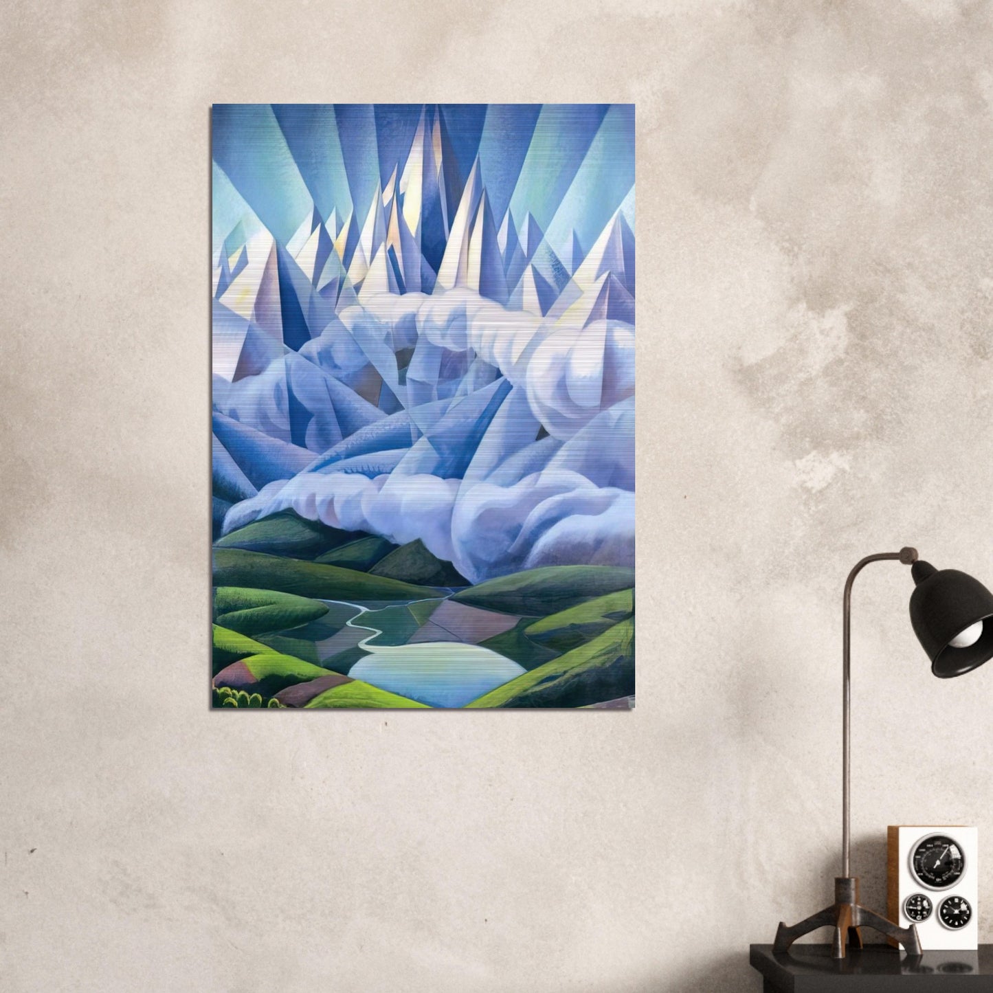 Forme ascenzionali o Forze ascenzionali - 1930 - Gerardo Dottori Brushed Aluminum Print - 70x100 cm / 28x40 inches | Gerardo Dottori Aluminum Print | Gerardo Dottori Prints