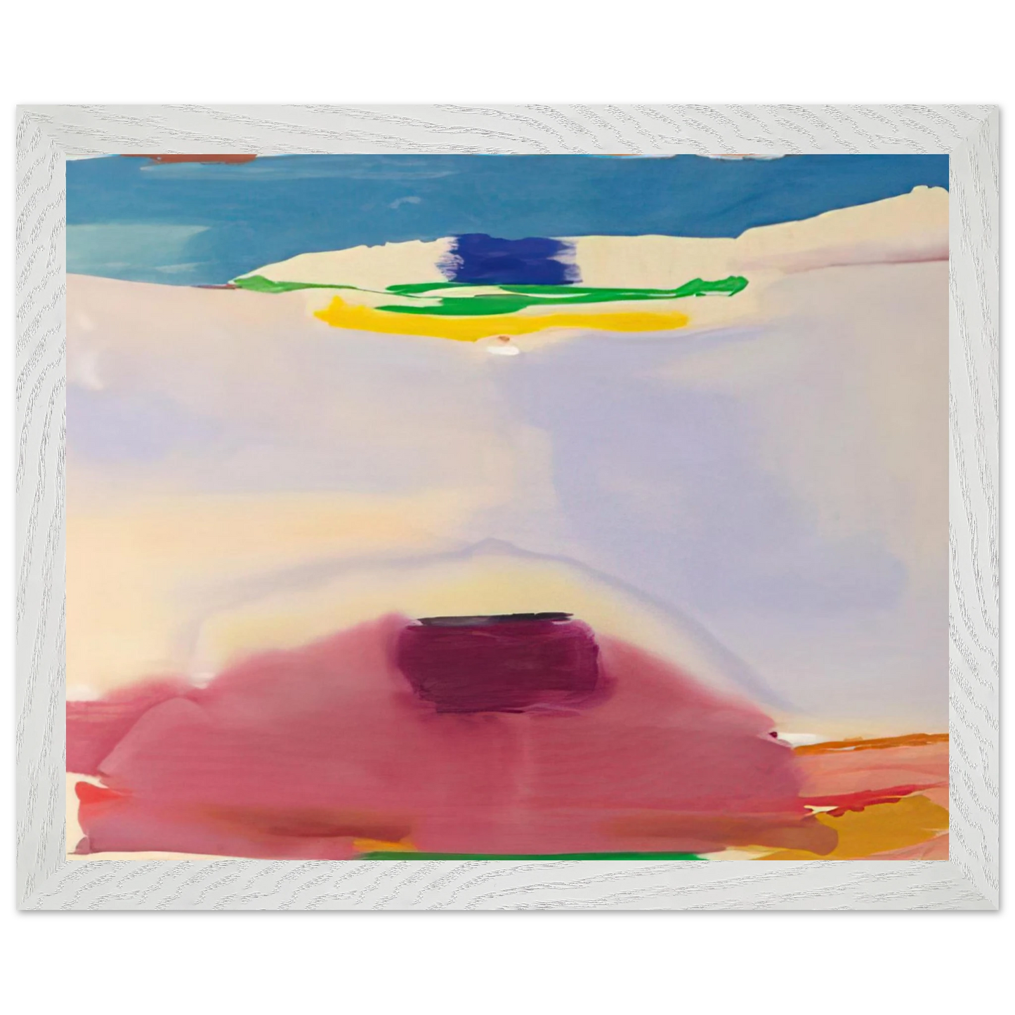 Helen Frankenthaler - Leveling - 1973 Wall art - 70x100 cm / 28x40 inches - Premium Wooden Framed Poster With Fine Art Paper - Wood frame