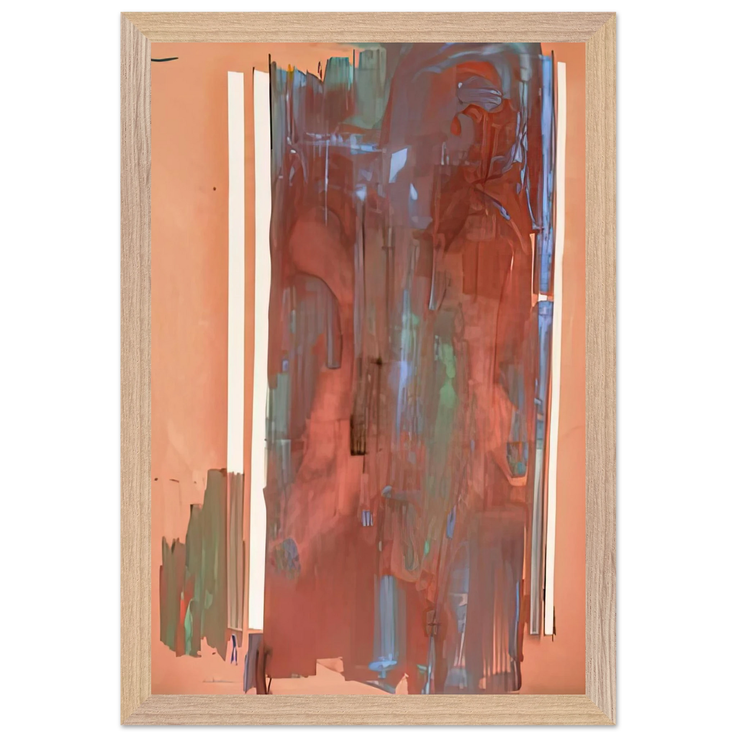 Helen Frankenthaler - Plexus, 1976- Wall Art - 21x29.7 cm / 8x12" - Premium Wooden Framed Poster With Fine Art Paper - Wood frame