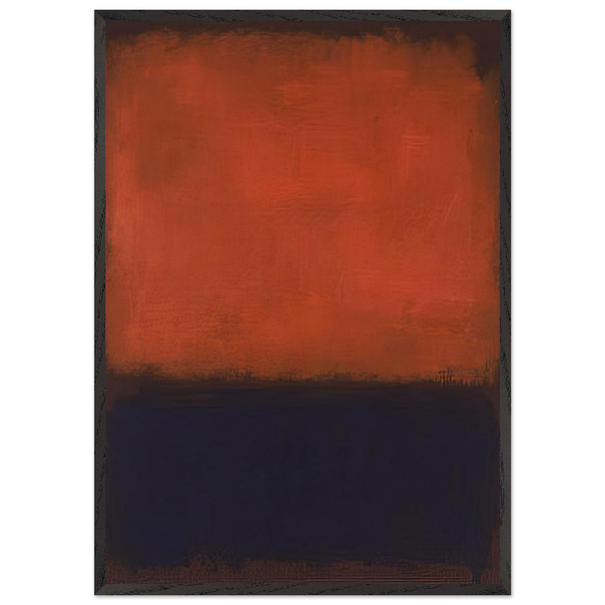 No 14 - 1960 - Mark Rothko Framed Art Print – Black Wooden Frame - Default Title - -Framed Art Print