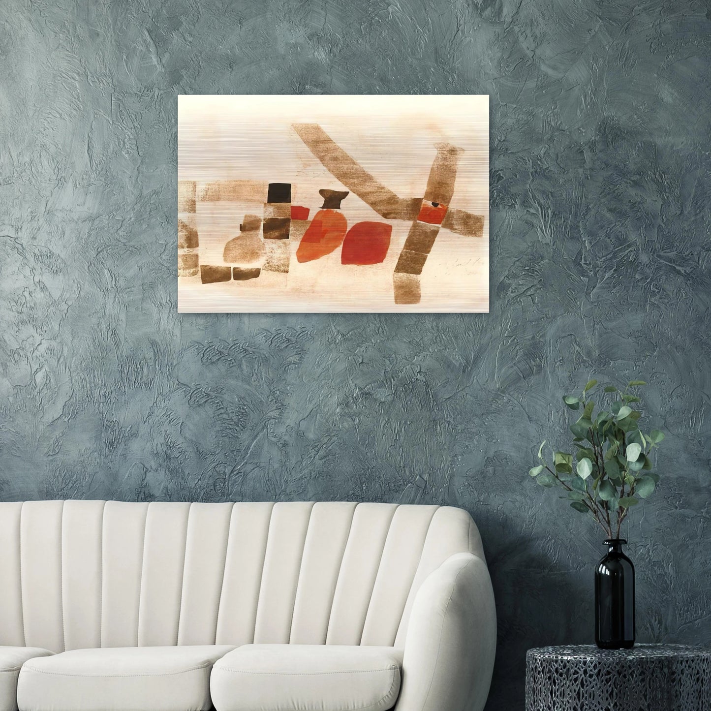 Dongo - 1964 - Julius Bissier Brushed Aluminum Print - 70x100 cm / 28x40 inches | Julius Bissier Aluminum Print | Julius Bissier Prints