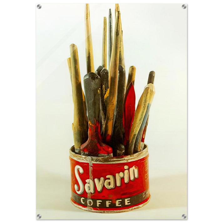 PAINTED BRONZE - Jasper Johns Acrylic Print - 70x100 cm / 28x40″ inches